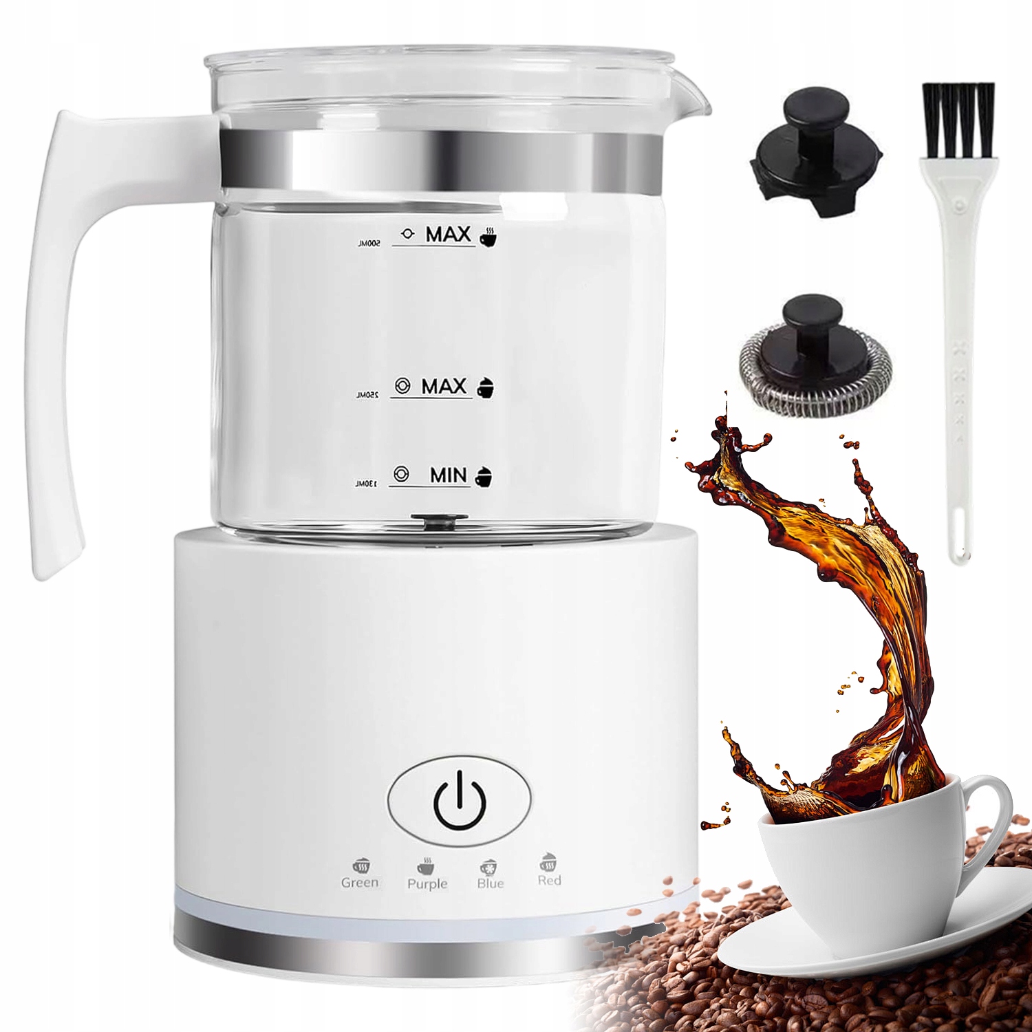 Elektrický Napěňovač A Ohřívač Mléka Cappuccino Latte 600 W 500 ML
