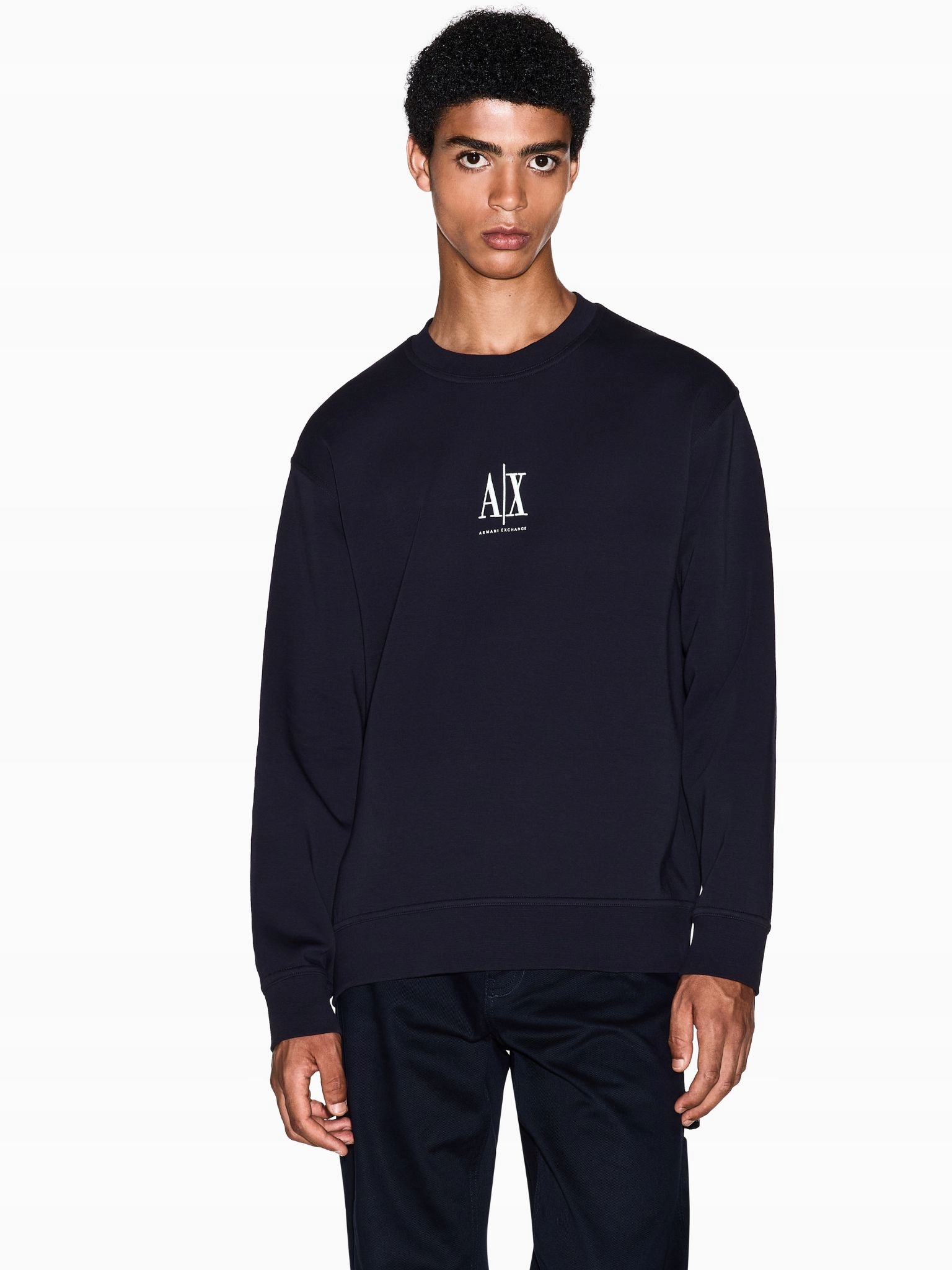 Pánská mikina Armani Exchange XM000368 AF10818 Tmavě Modrá XXL