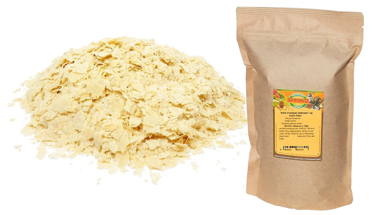 Kvasnicové vločky 1 kg Velké Balení
