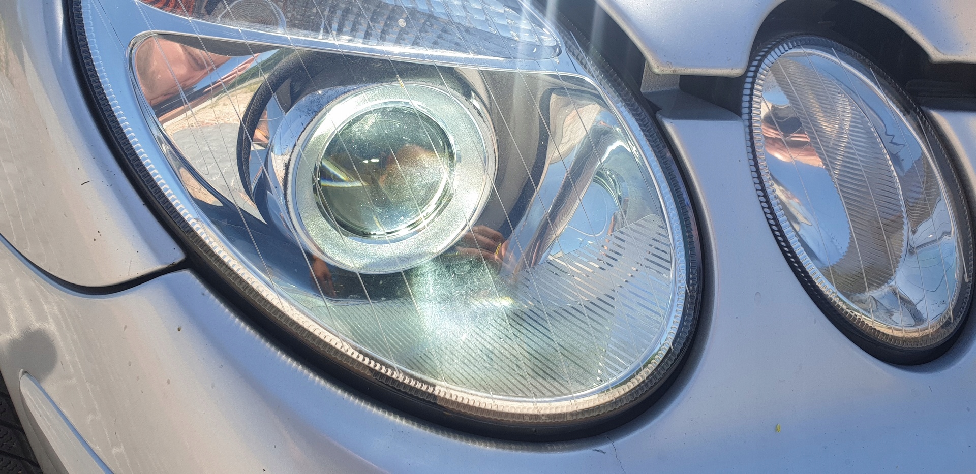 head lights front BI-KSENON MERCEDES E W211 running board PO REGENERACJI