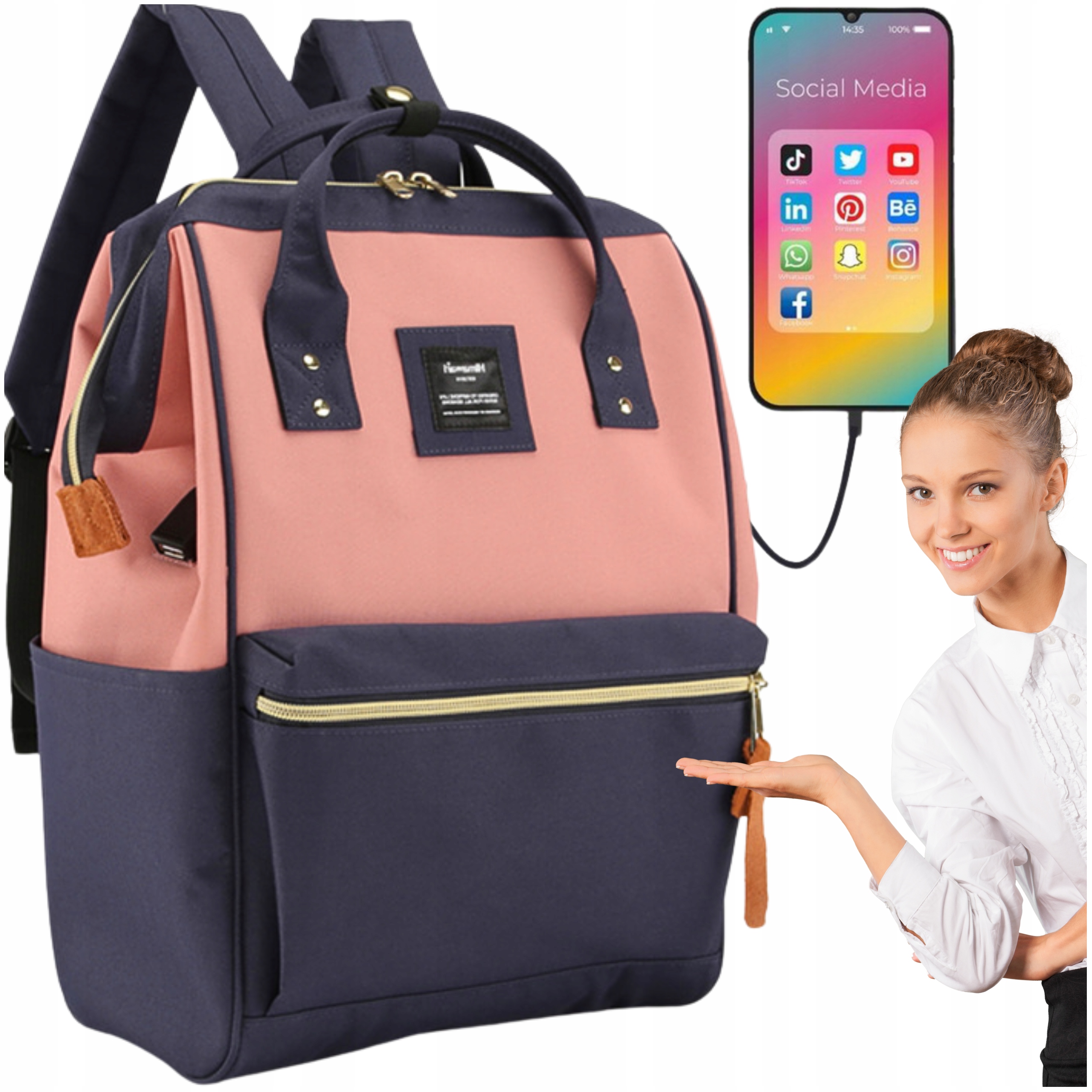 Batoh s kapsami na notebook Tablet Pohodlné Usb Himawari