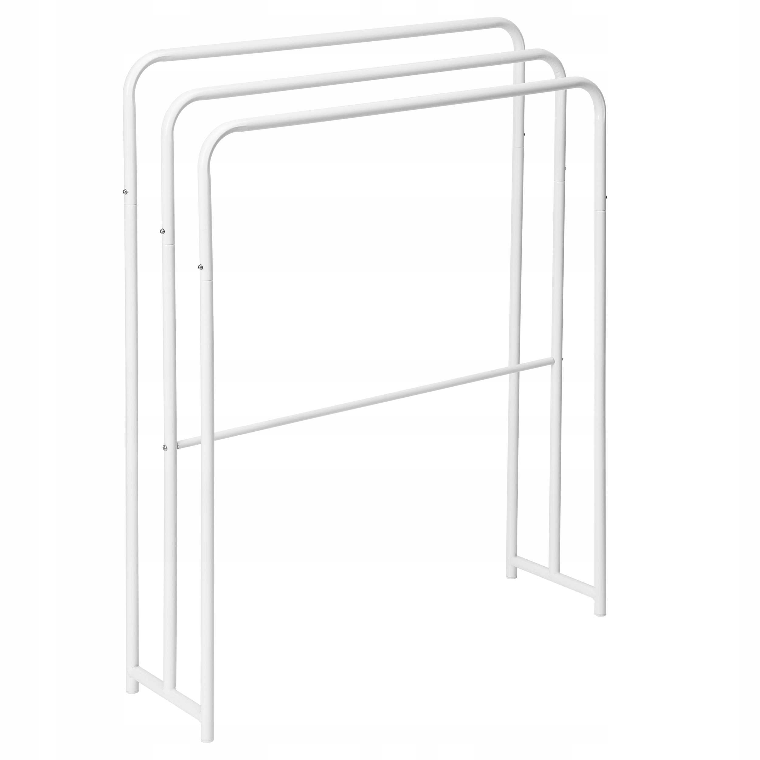 STOJAK NA RĘCZNIKI ŁAZIENKOWE WIESZAK STOJĄCY PODŁOGOWY METALOWY BIAŁY Marka LoftInspired