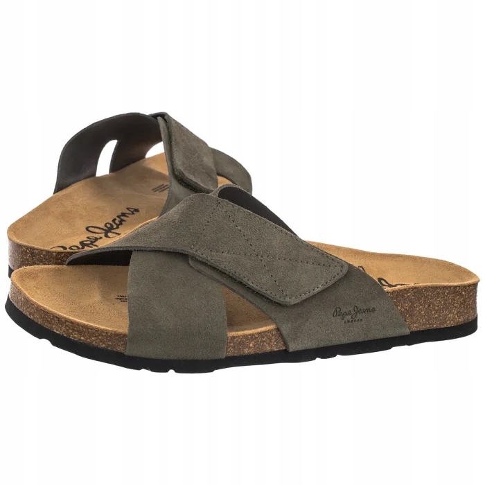 Boty Pánské Pantofle Pepe Jeans Bio Evolve M Brown PMS800002 882 Khaki