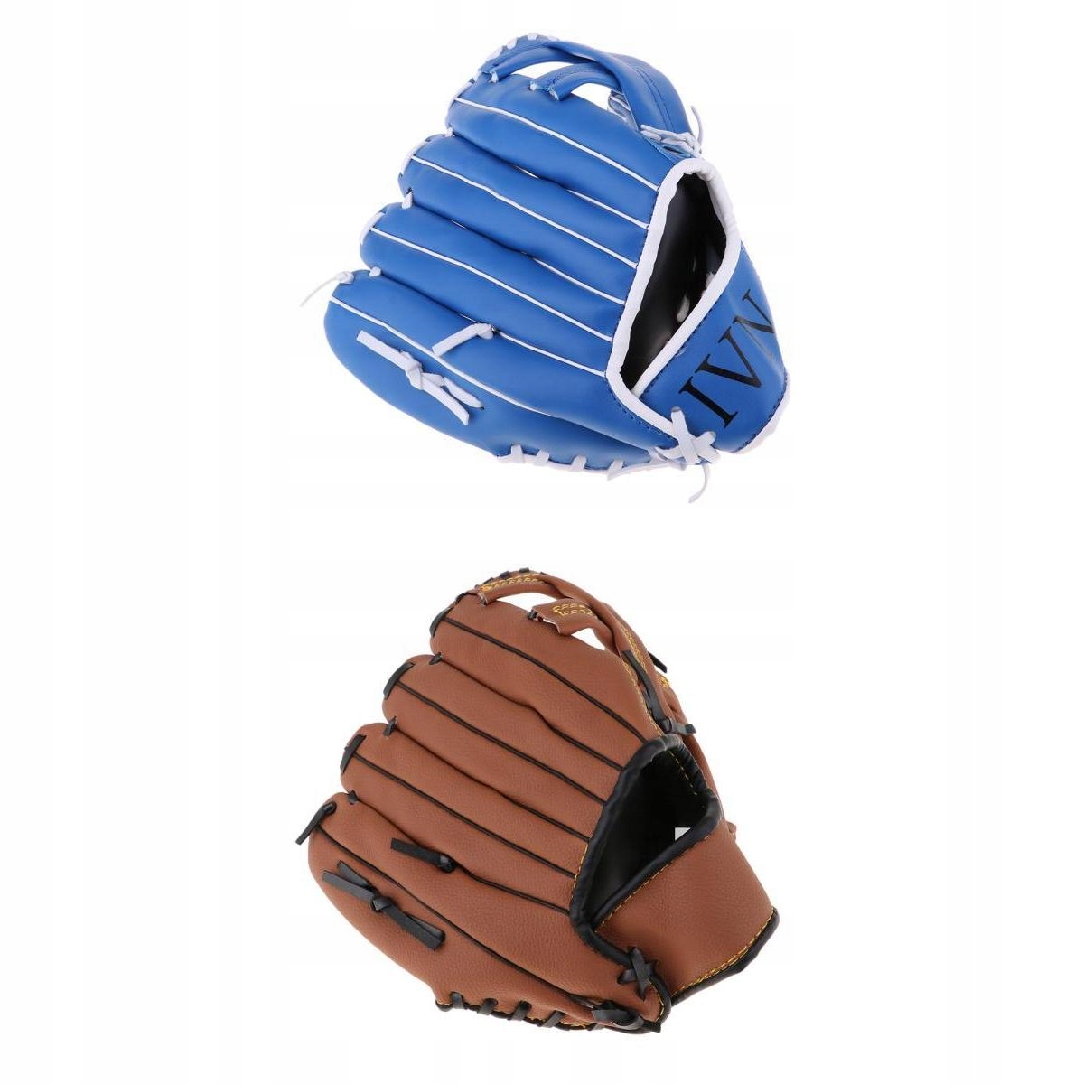 Двухсекционные коричневые бейсбольные перчатки +