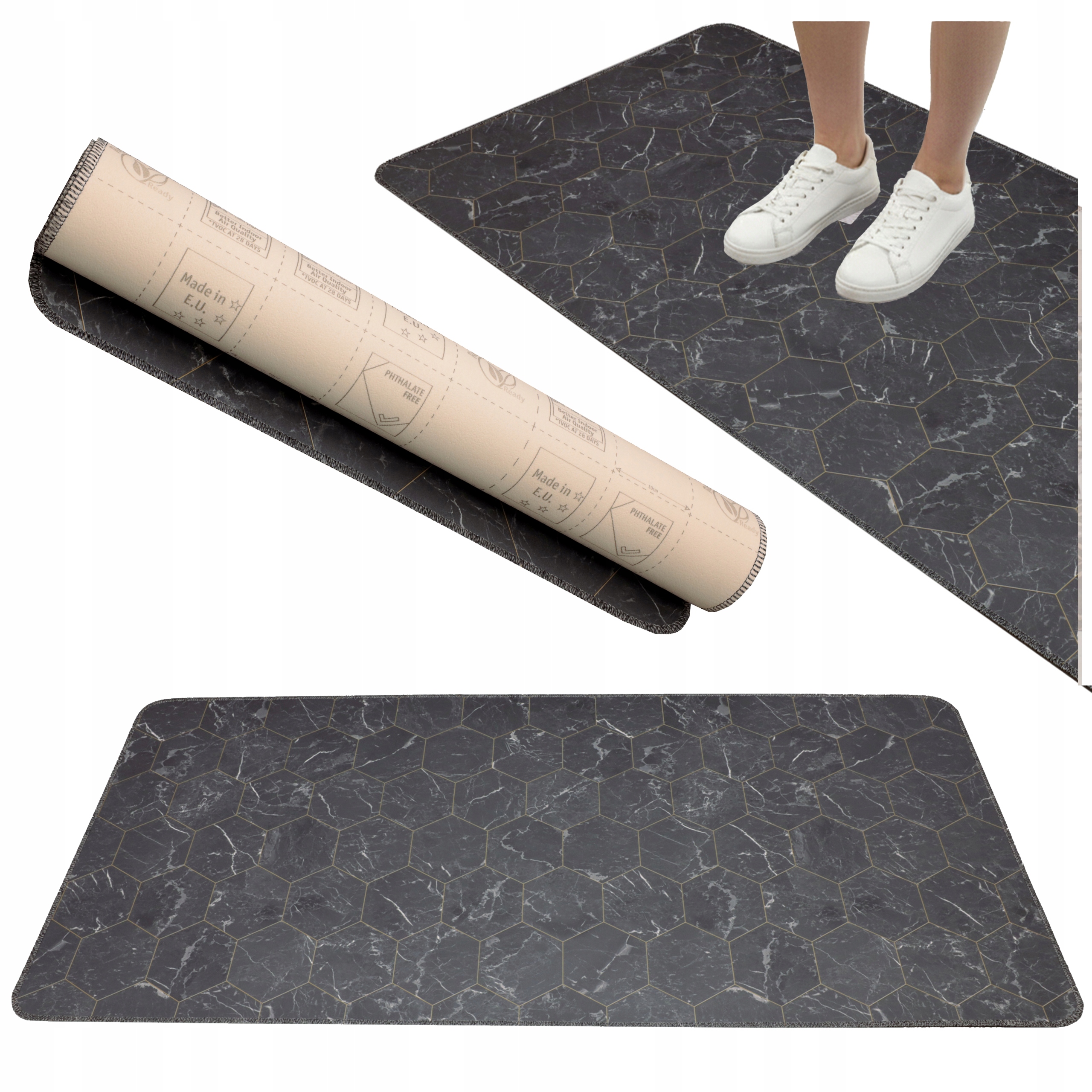 Kuchyňská podložka 60x300 Pvc voděodolná a protiskluzová koberec běhoun, odolná