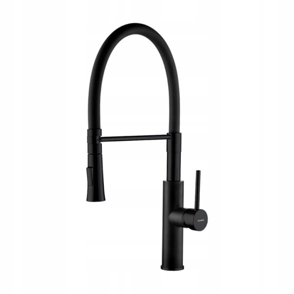 2-FUNKČNÍ Černá Kuchyňská Baterie S Flexibilním Výtokem