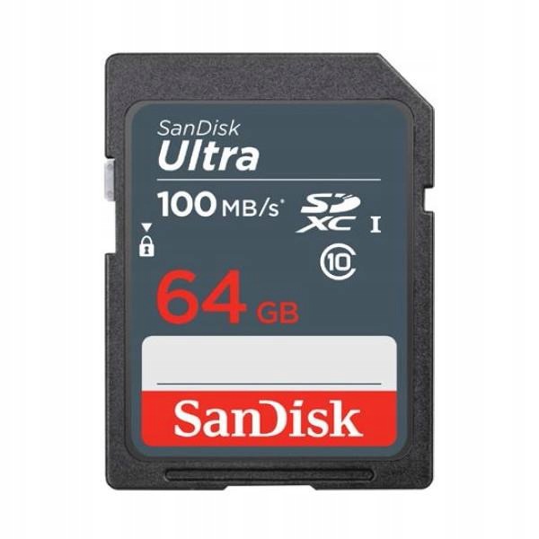 Sandisk Sdhc Karta 64 Gb 100 Mb/s Pro Kamery A Telefony, Vysoká Rychlost Zápisu