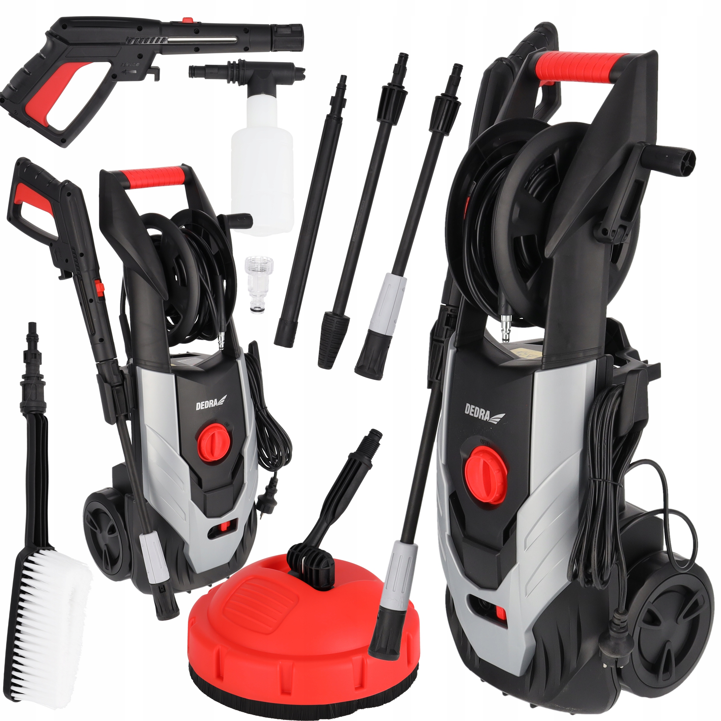 Myjka ciśnieniowa wysokociśnieniowa Dedra 1900W Samossąca 130bar Wąż 6m