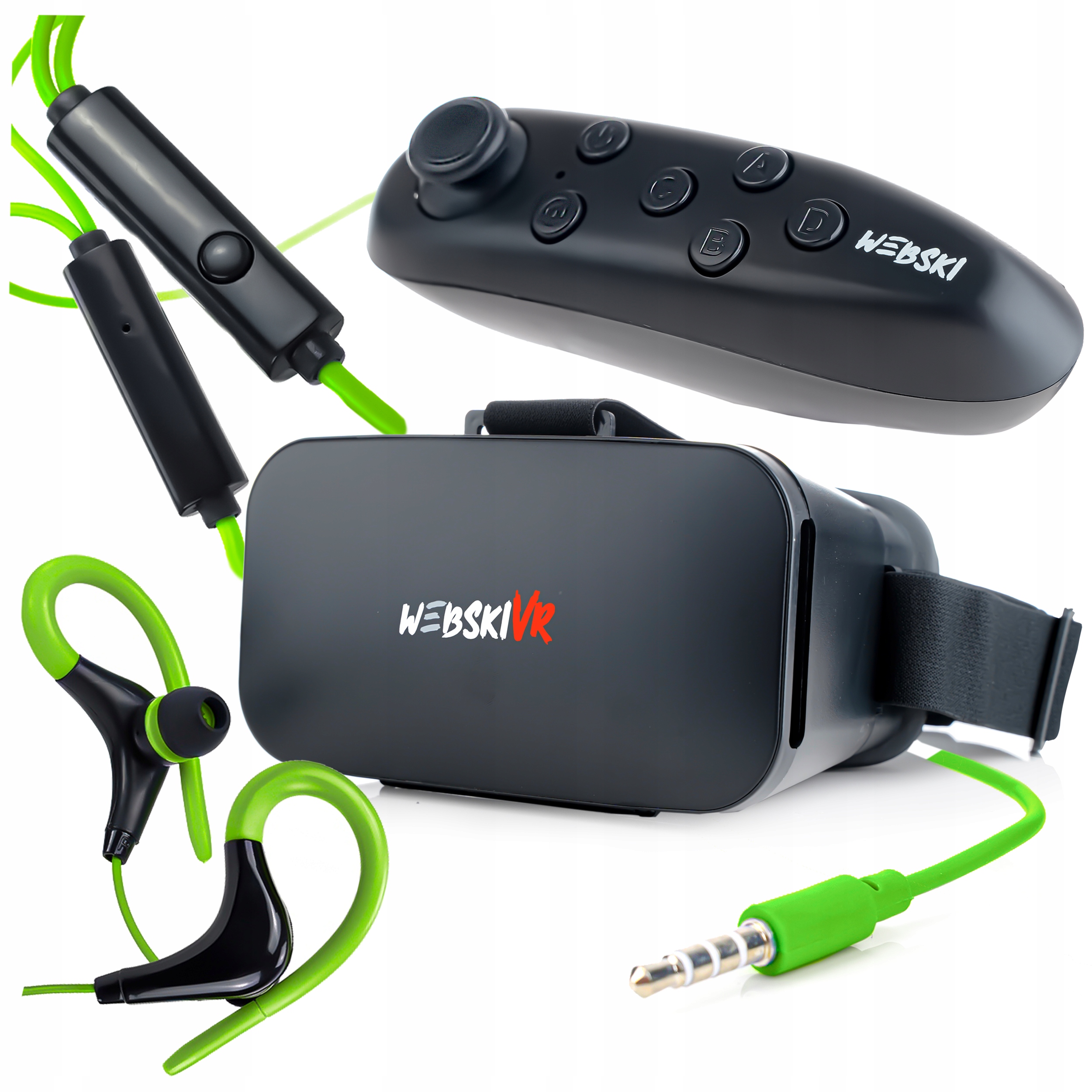 GOGLE OKULARY 3D VR DO TELEFONU Z KONTROLEREM BT