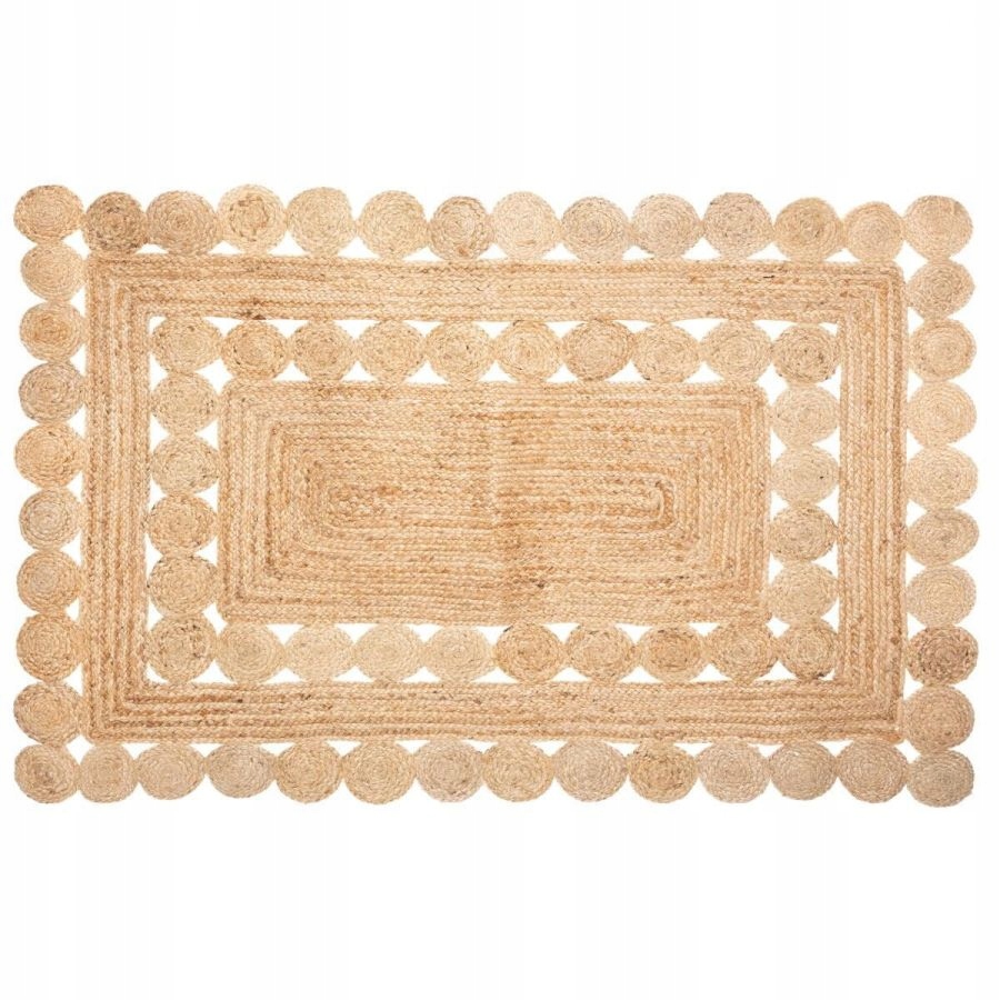 Dywan pleciony Boho jutowy ażurowy 120x170 cm