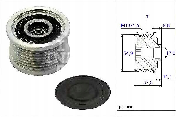 Ina Pásové Kolo Alternátoru Mitsubishi Canter 3,0 Asistent řidiče #28