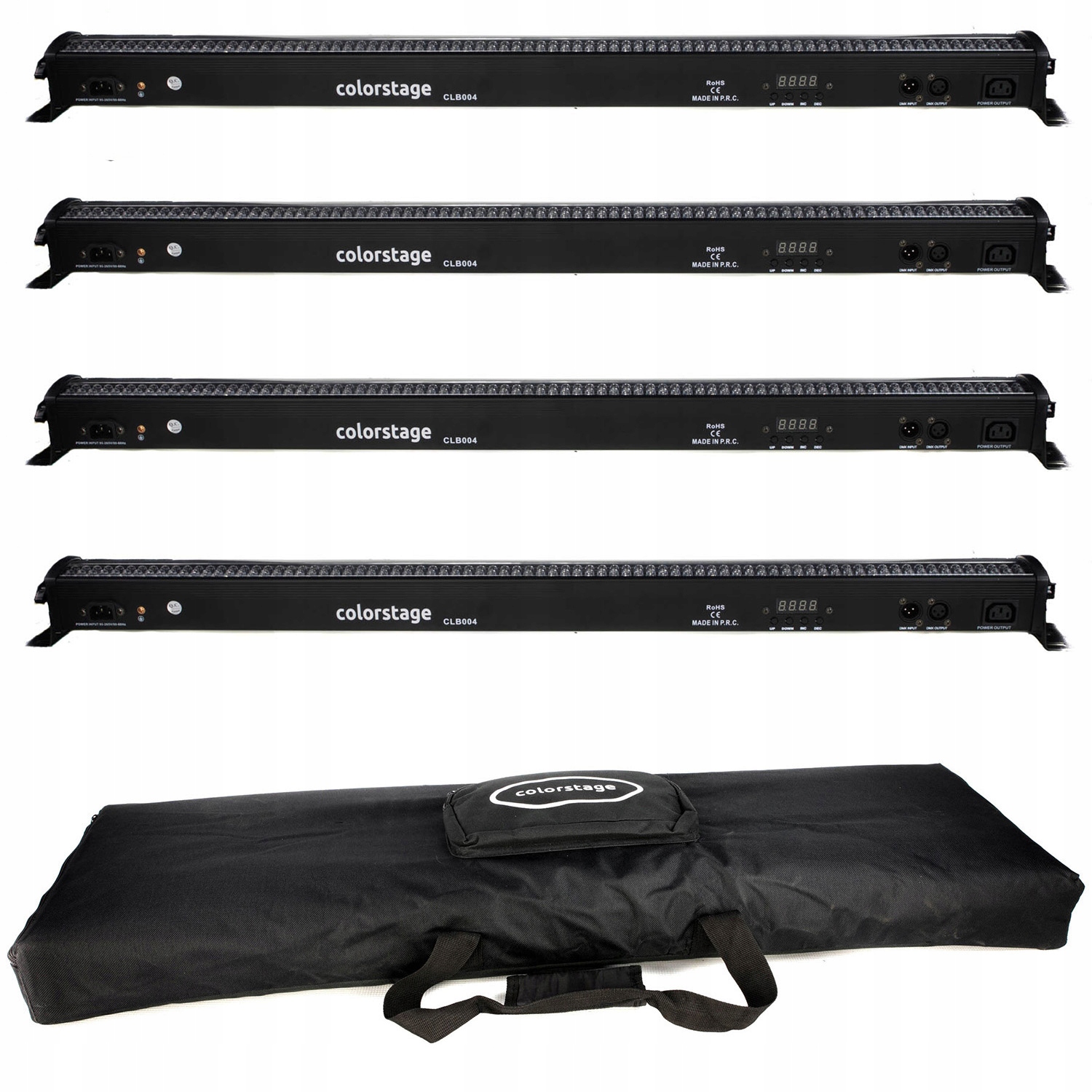 ZESTAW 4x LISTWA COLORSTAGE LED BAR 240 10MM RGB 100CM PILOT 8 SEKCJI