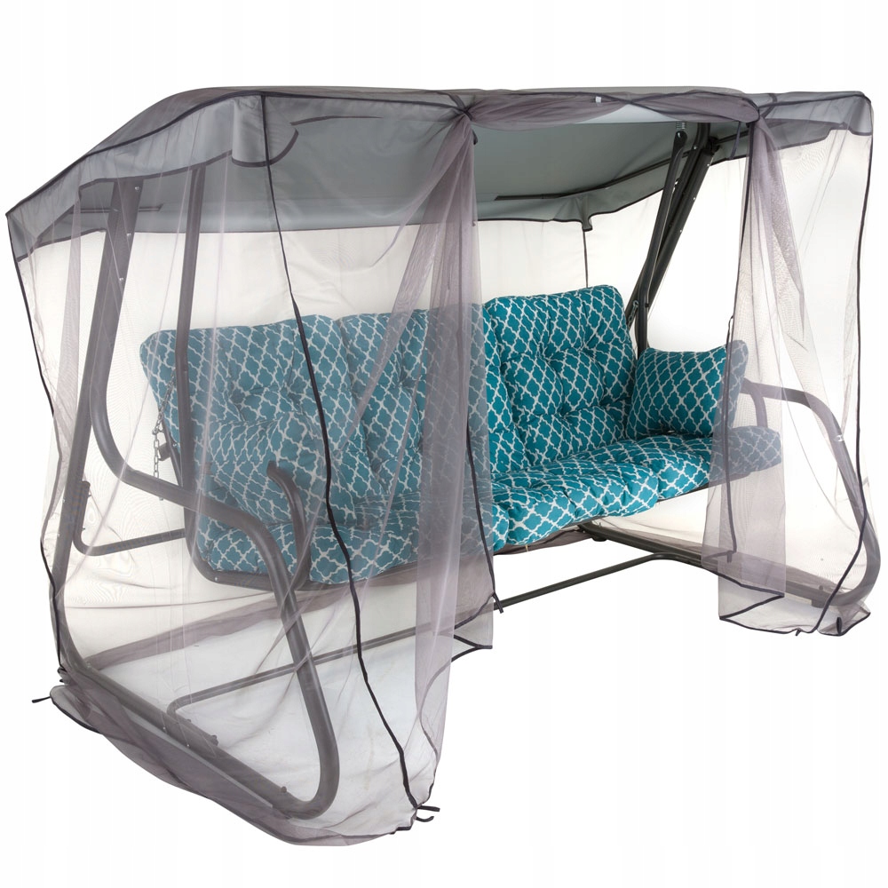 461872 CELEBES HUŚTAWKA OGRODOWA Z MOSKITIERĄ 4 OS Styl tradycyjny