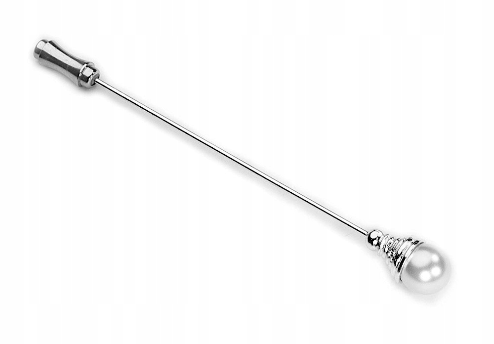 

Biała Szpilka Do Kapelusza Fulara Krawata Perły