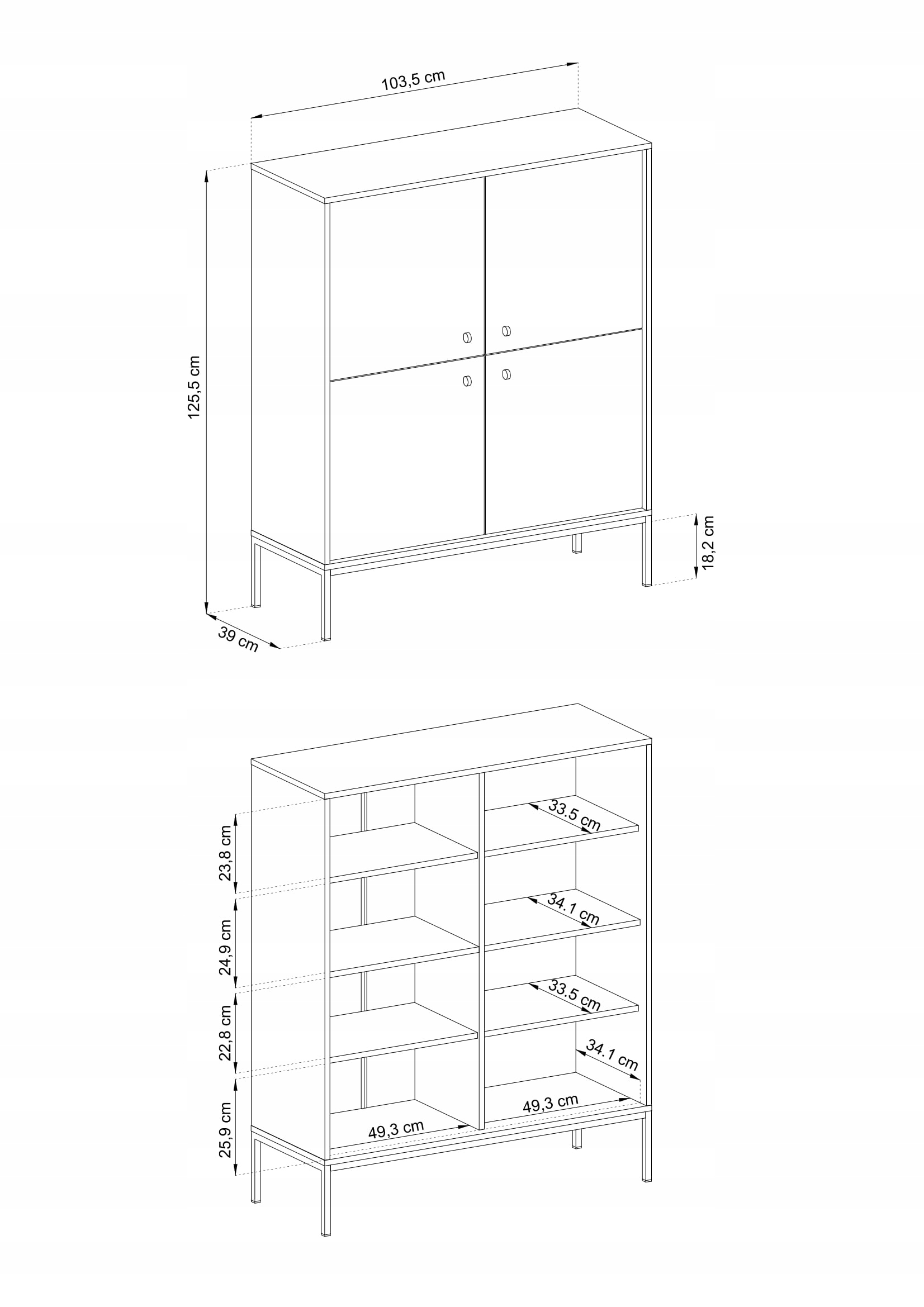 KOMODA MK104 MONO beż piaskowy metalowy stelaż Kod producenta Mono