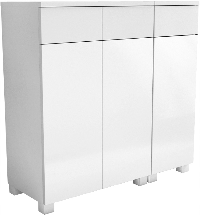 KOMODA szafka do łazienki cała biała biały mat 90