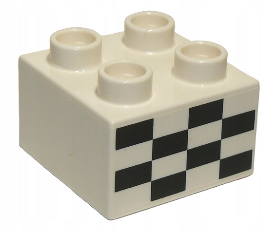 

Lego Duplo 3437pb071 Klocek 2X2 biały Nowy (6g)