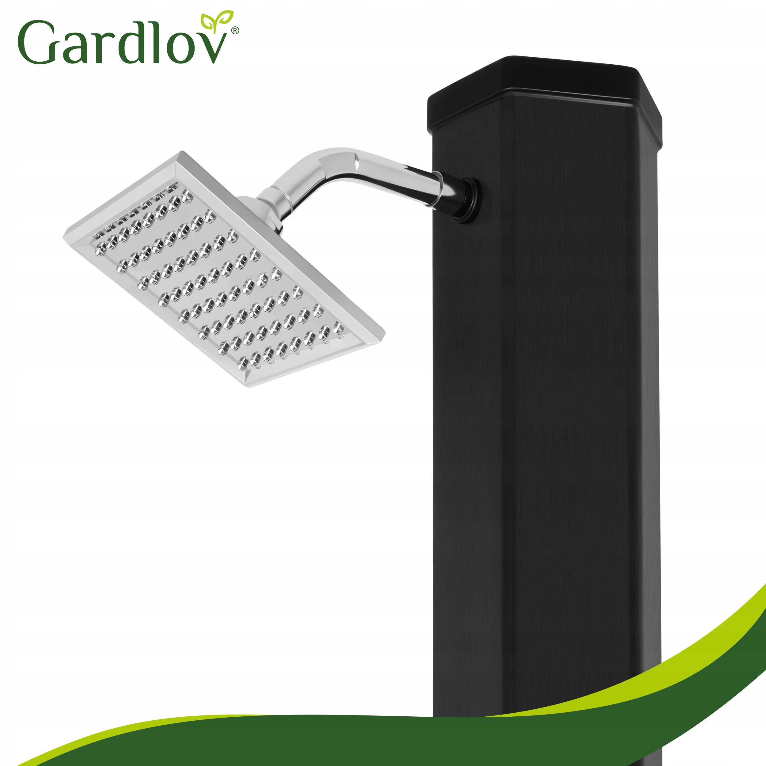 Gardlov 27435 Solárna sprcha s reguláciou teploty a prietoku 40 l, čierna