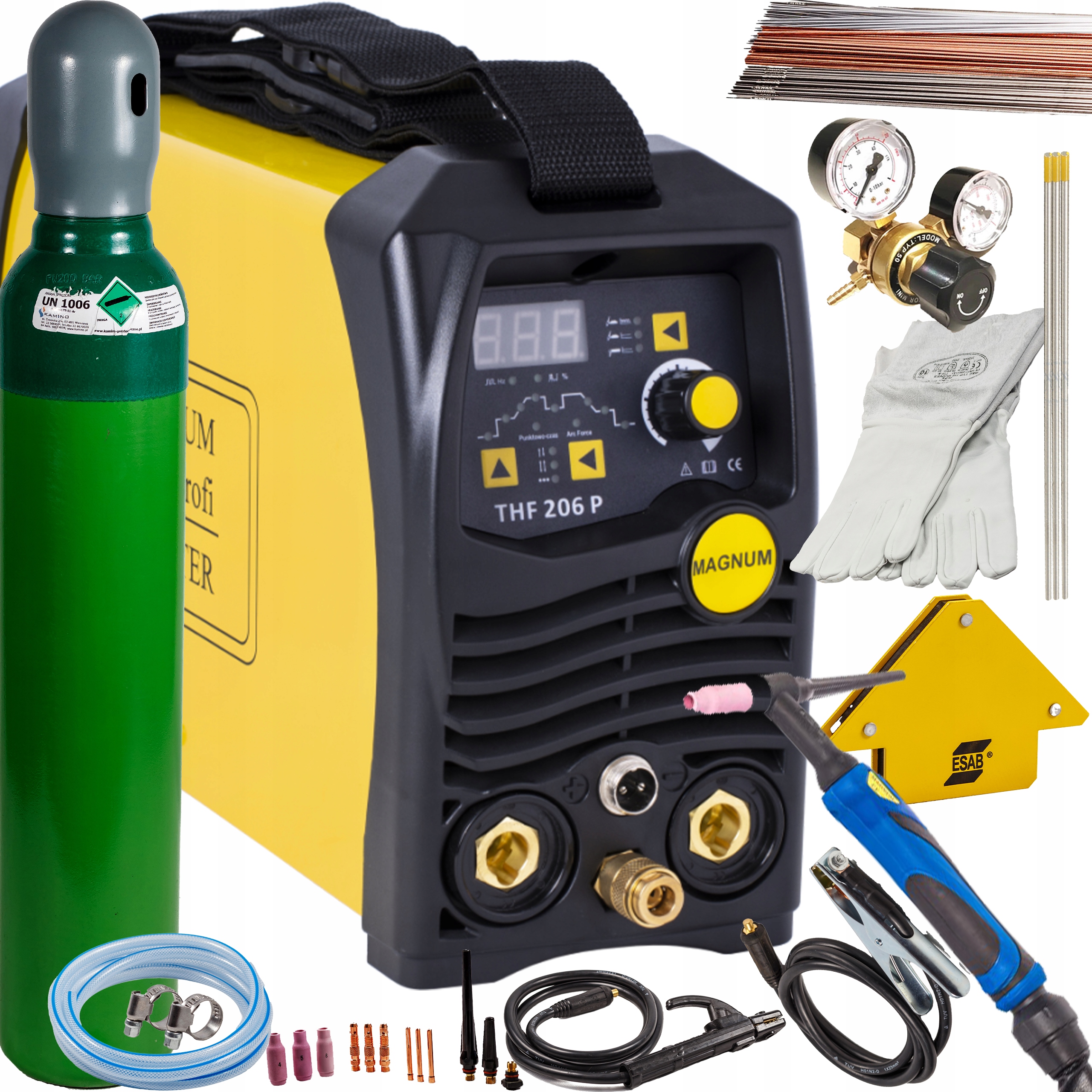 Invertorová svářečka Tig DC Thf 206 DC Puls Magnum 200A Set 2