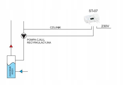 DIAMOND ST-07 STEROWNIK REGULATOR POMPY C.W.U. Marka Diamond