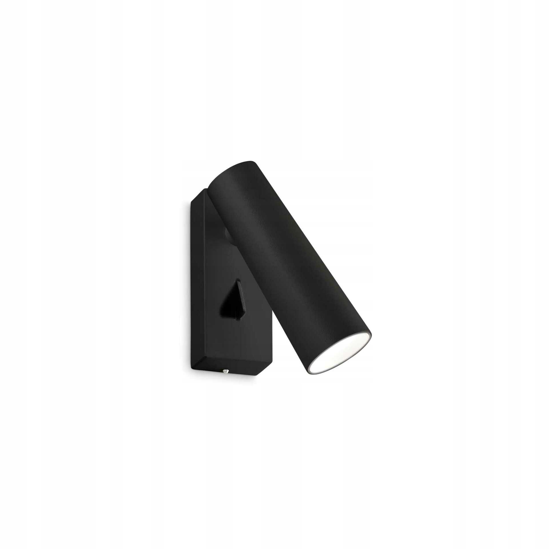Nástenné Led svietidlo Ideal Lux Pipe čierne 7W 580lm 3000K s vypínačom