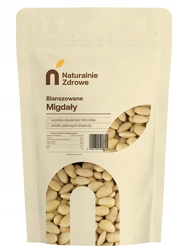 Levně Blanšírované Mandle 1kg Naturalnie Zdrowe
