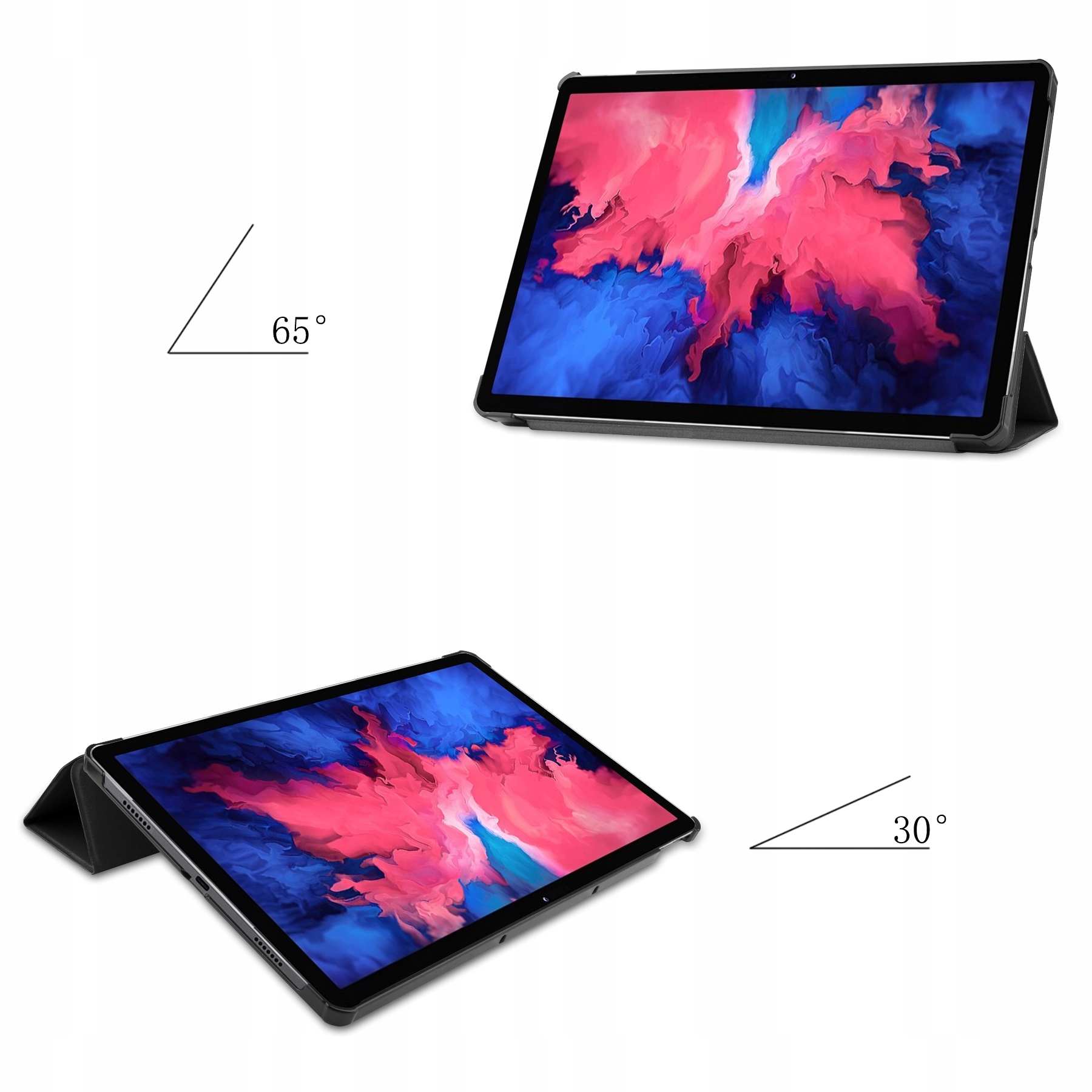 ETUI GRAFICZNE CASE SZKŁO do LENOVO TAB P11 / P11+ Producent Inna