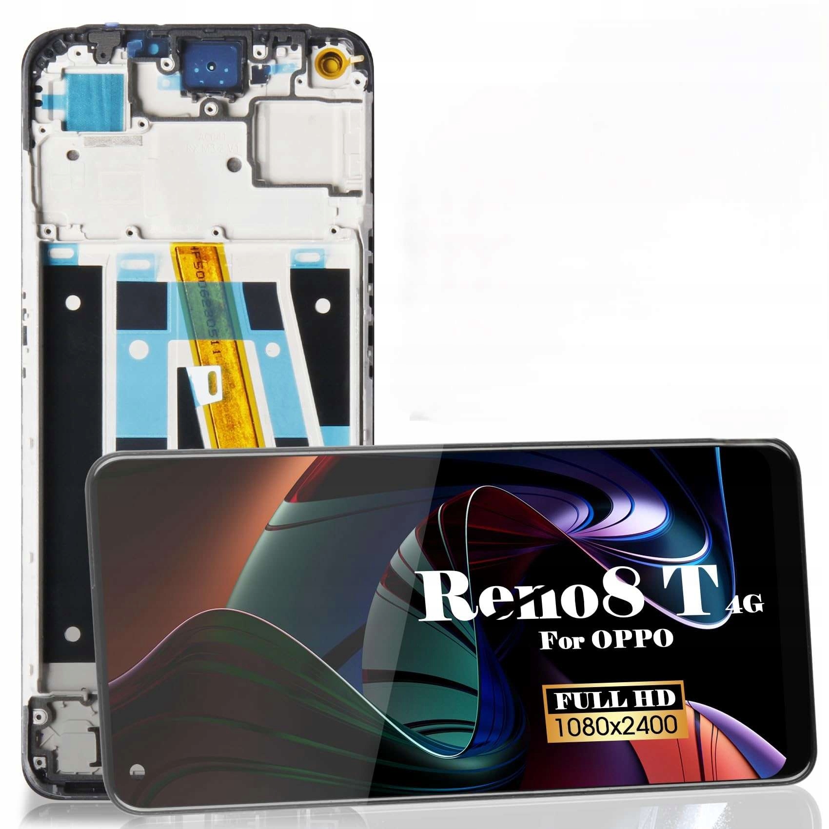 Ekran dotykowy telefonu TFT do Oppo Reno8 T 4G 2023 zamiennik