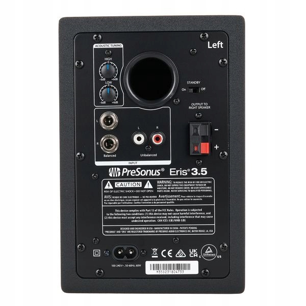 Monitory studyjne Presonus Eris 3.5 2nd Gen Impedancja 10000 Ω