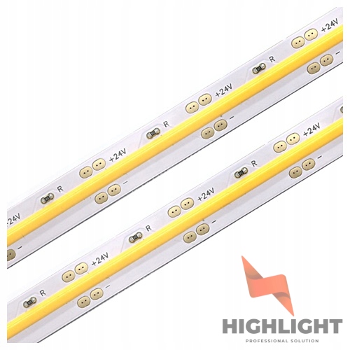 5 m Cob Led pásik 24V 10W CRI>90Ra 528LED/m Biely Teplý 2700K Profesionálny