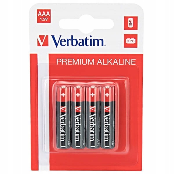 

Bateria alkaliczna, Aaa, 1.5V, Verbatim, 4szt.