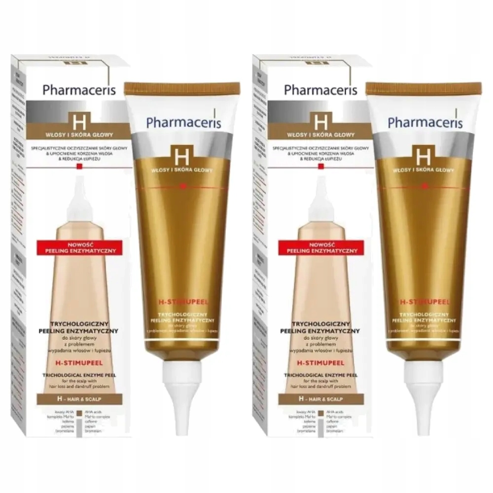 2x Pharmaceris H H-Stimupeel Trychologiczny peeling enzymatyczny, 125 ml