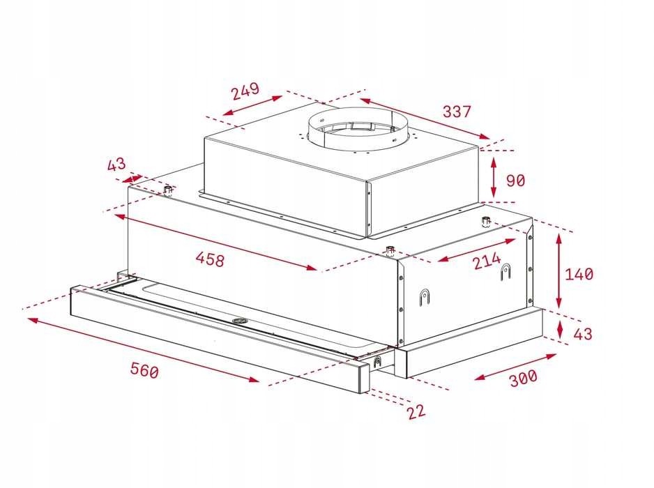 Okap teleskopowy 60 TEKA CNL 6815 Plus 40436840 Marka Teka