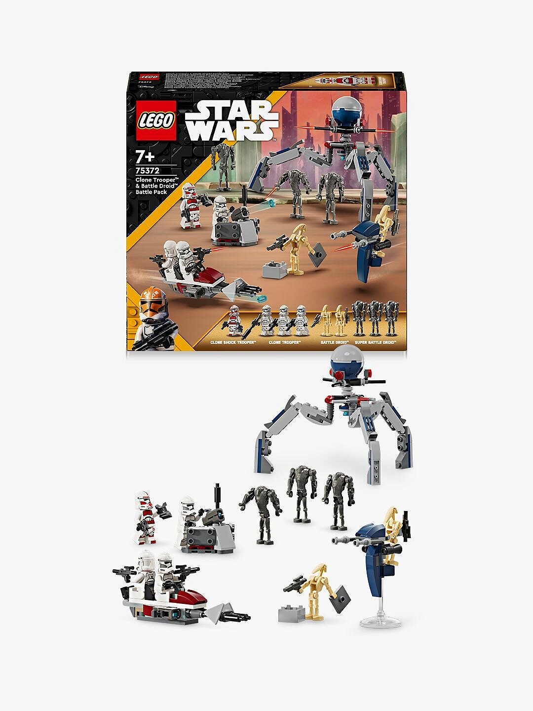 Lego Star Wars 75372 Bitevní balíček klonového vojáka a bitevního droida