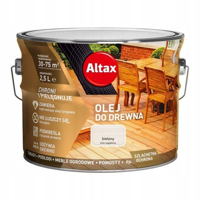 Altax Olej do Drewna 2,5l Bielony