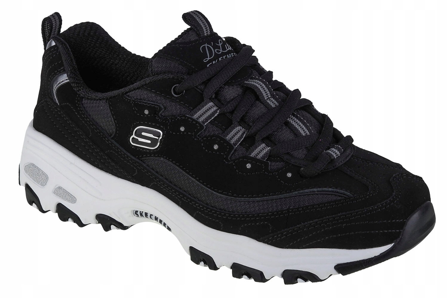 Skechers D'lites Biggest Fan (36,5) Dámské tenisky Nubuk černé