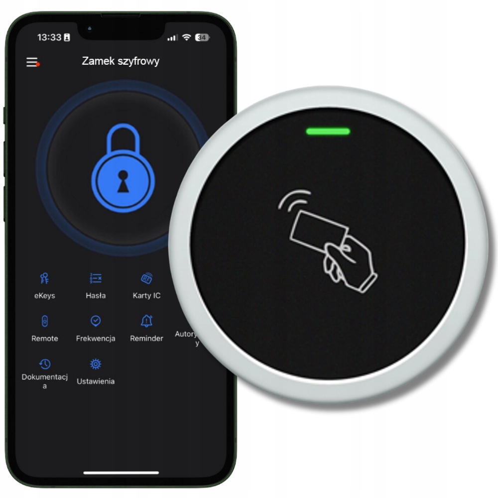 Zámek Panel Přístupu K Dveřím Brány Wifi TTLock Čtečka Karet Klíčenek Rfid