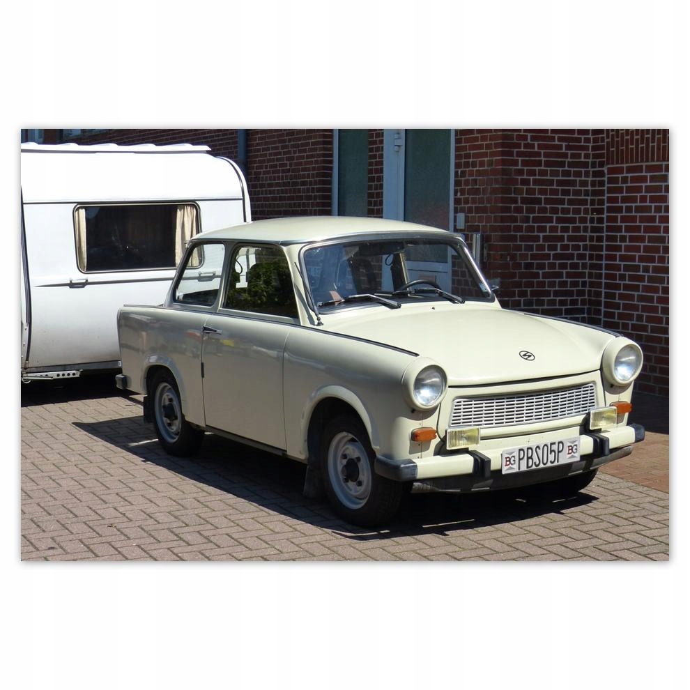 

Plakat 93x62 Trabant 601 z kempingiem