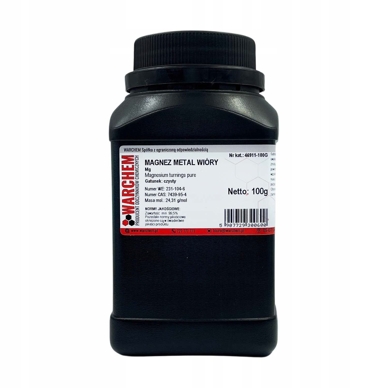 Magnez Metal Wióry czysty 100g