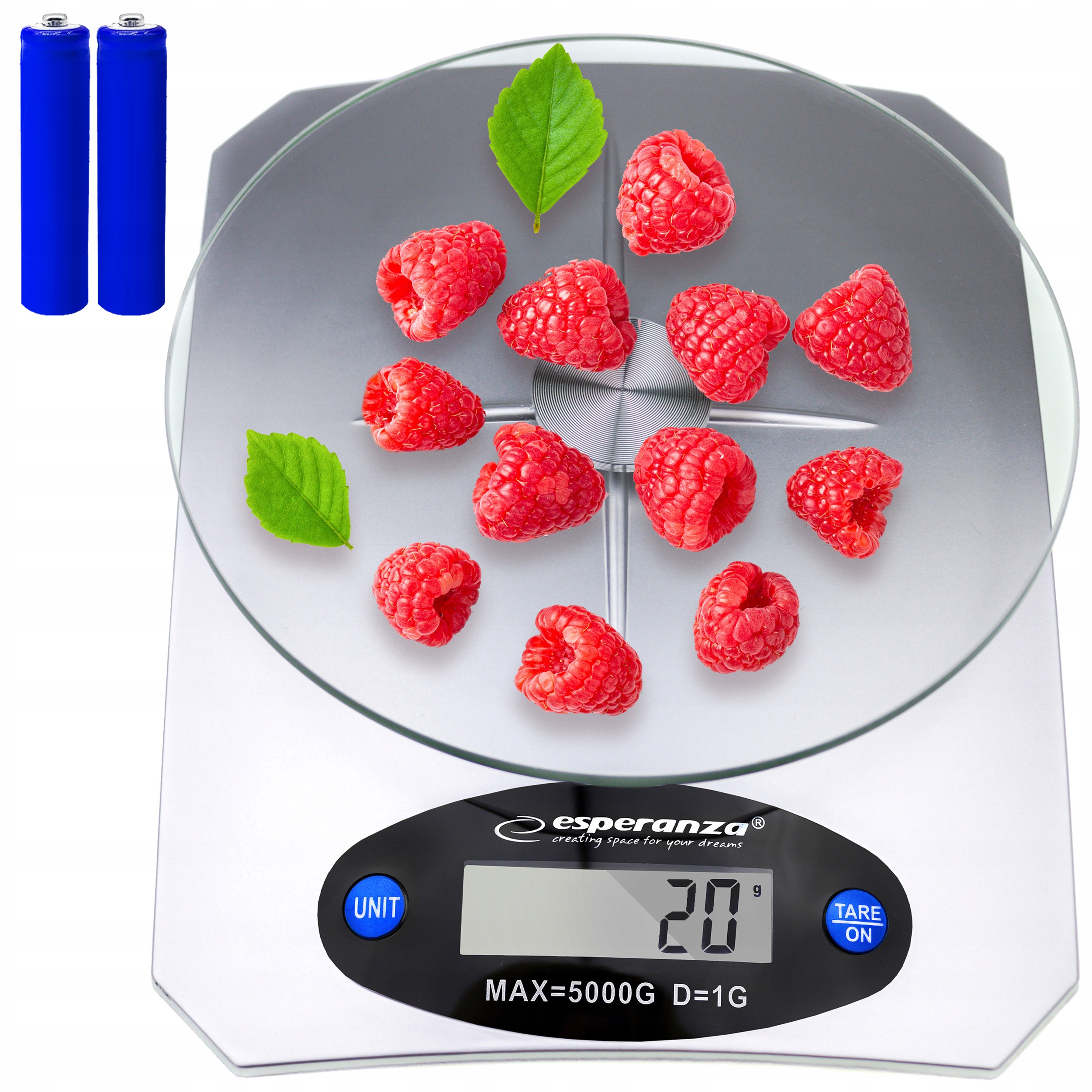 

Waga Kuchenna Elektroniczna Szklana Precyzyjna 5KG