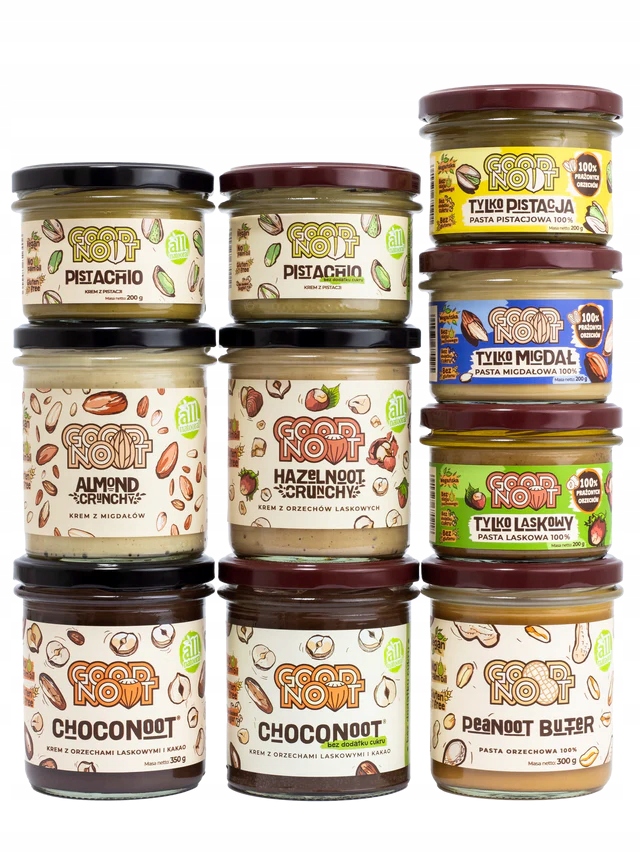 Zestaw wszystkich kremów i past orzechowych Good Noot -15%