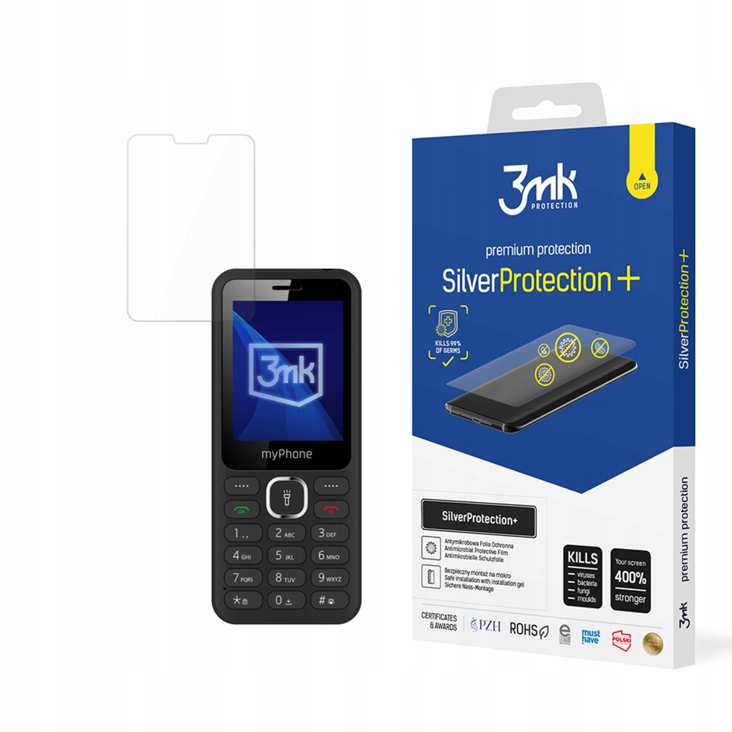Folia ochronna do MyPhone 6320, na ekran, 3mk SilverProtection+