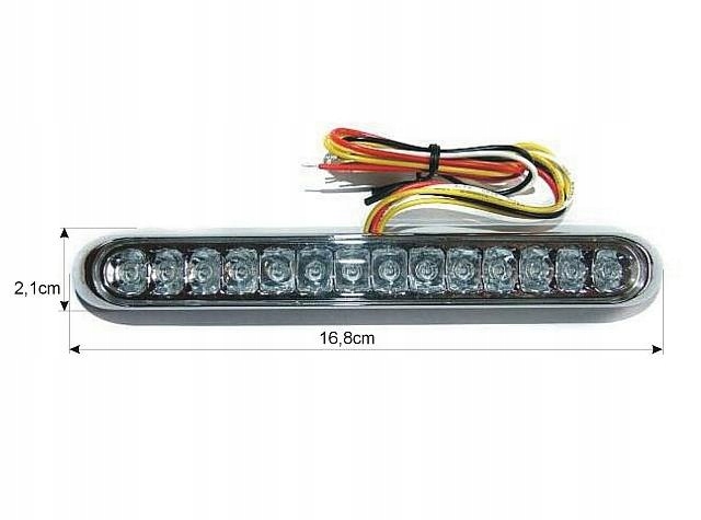 TYLNA LAMPA TYL LED Z STOPEM LISTWA Z KIERUNKAMI Producent Motolp