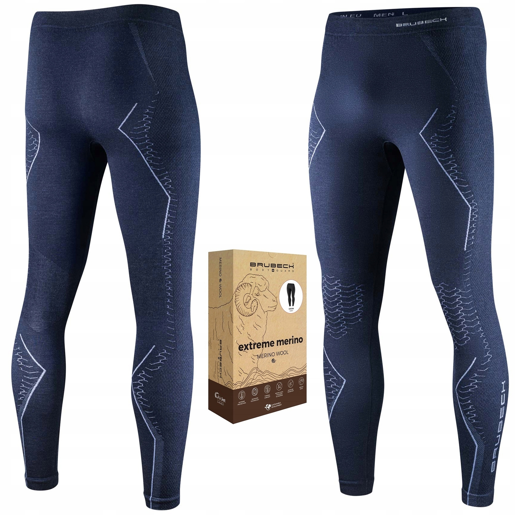 Termoaktivní Kalhoty Brubeck Extreme Merino Pánské vlněné kalhoty L