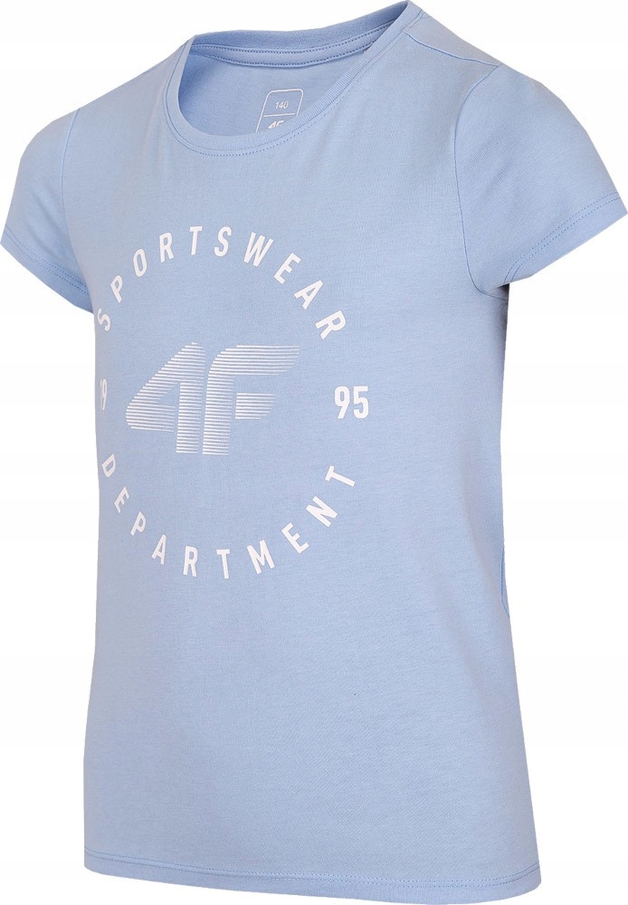 

4F Koszulka Dziewczęca T-shirt JTSD003 146 Błękit