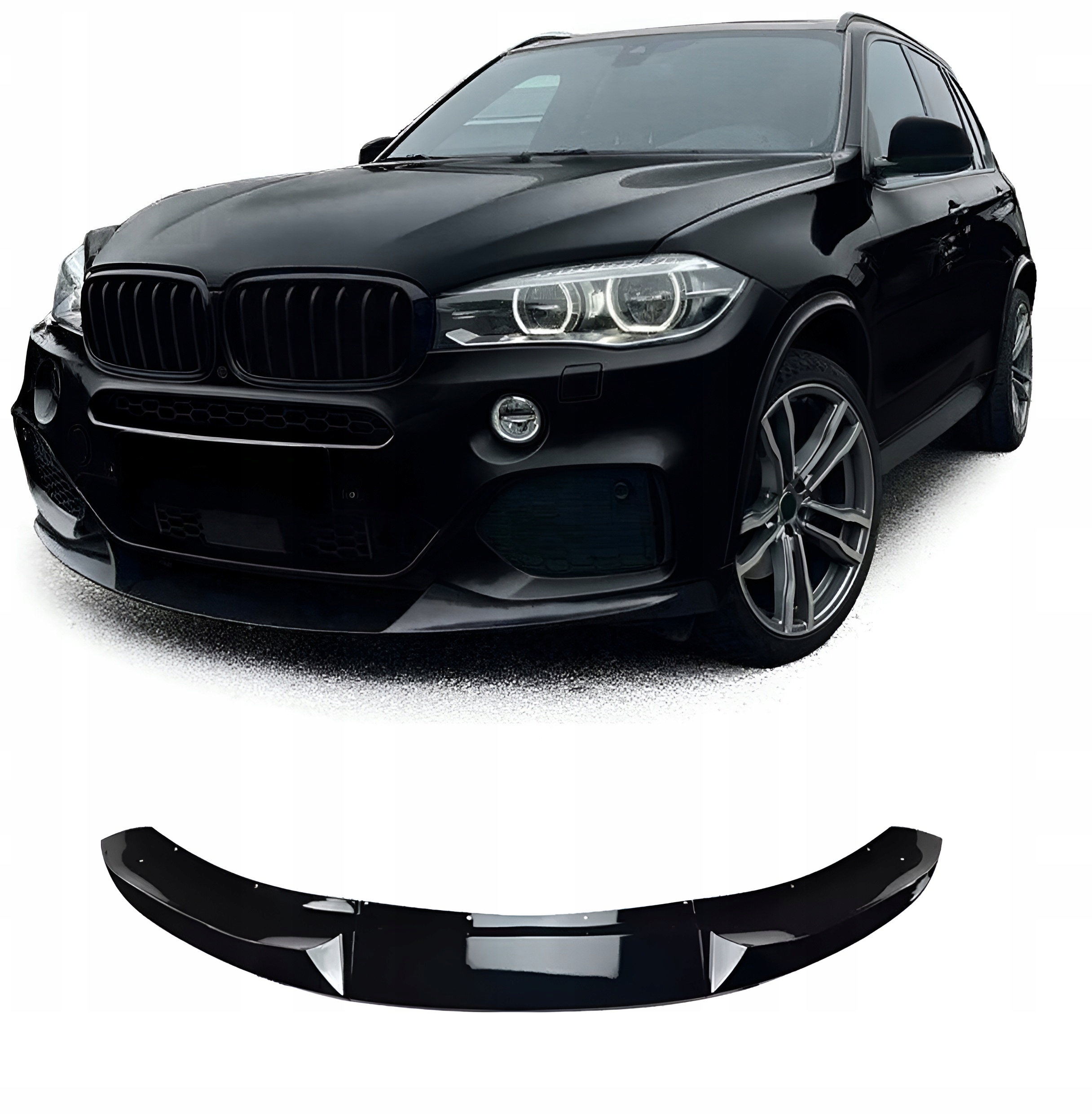 Bmw X5 F15 2014-2018 M Sport M Sada Krytů Nárazníku Přední Černá M Look