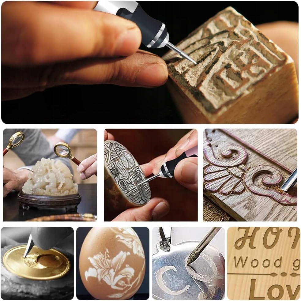 elektryczny pioro z grawerem Wielofunkcyjny długopis do grawerowania 52szt. EAN (GTIN) 4059457199733