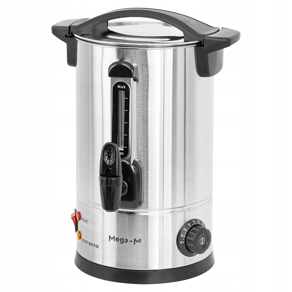 Varník Na Vodu 5L Dvoustěnný ohřívač na kávu a čaj 1800W Mega-M