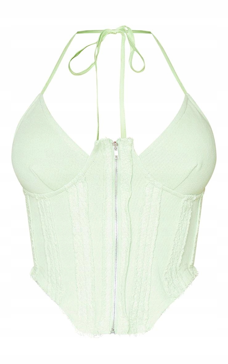 LC72112 *PLT TOP GORSWTOWY Z ZAMKIEM M Marka Prettylittlething