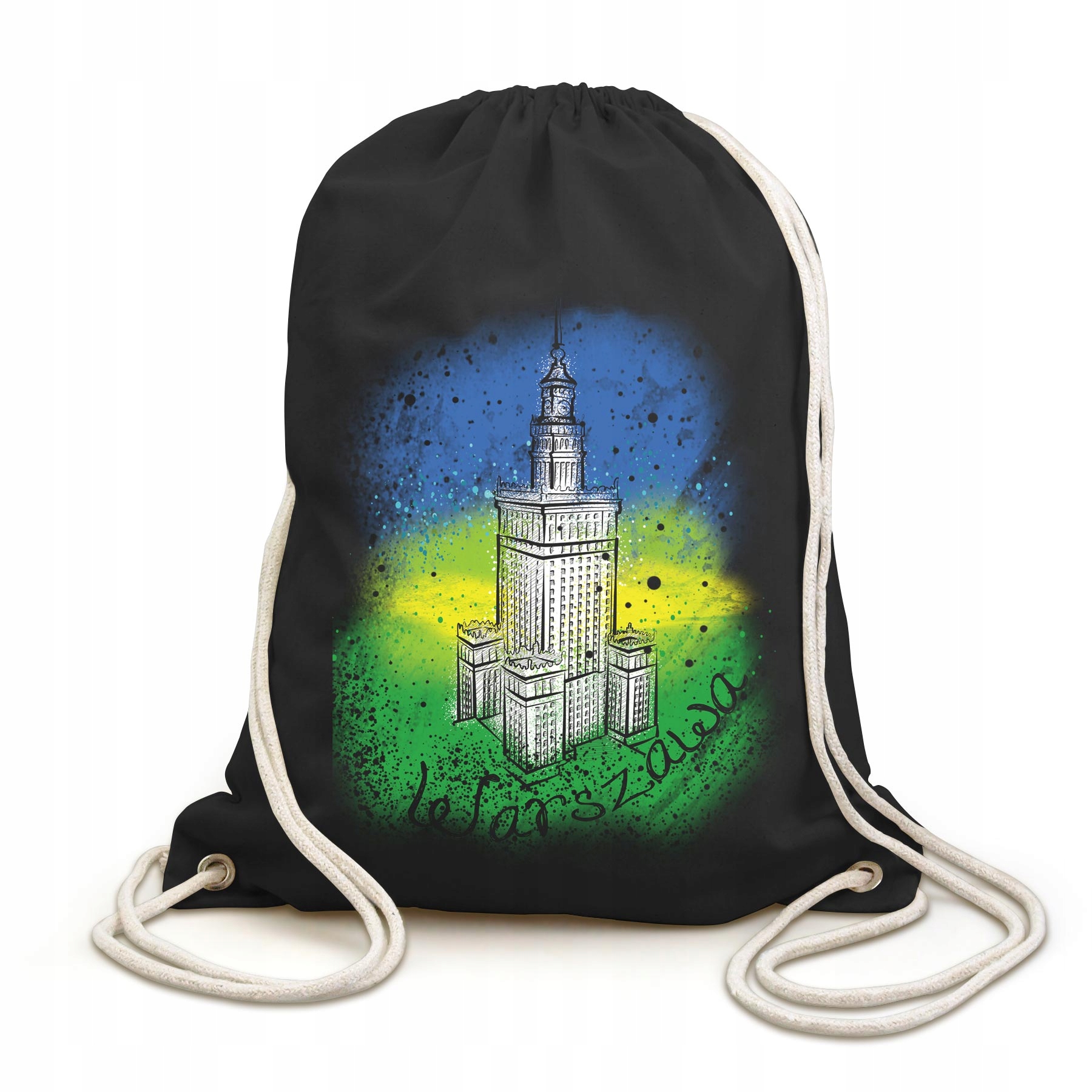 

Plecak Worek Kolorowy PKiN, czarny